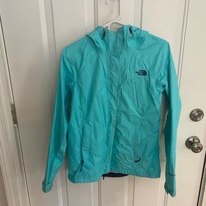 The North Face Women's Venture 2 lightweight rain jacket, Bristol blue, small